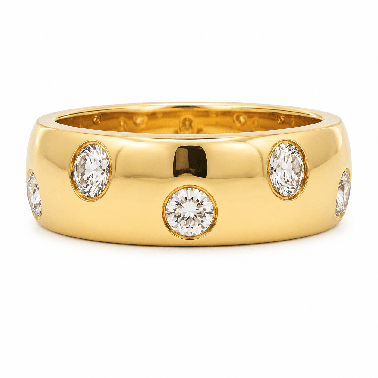 18K Yellow Gold Diamond Fashion Band