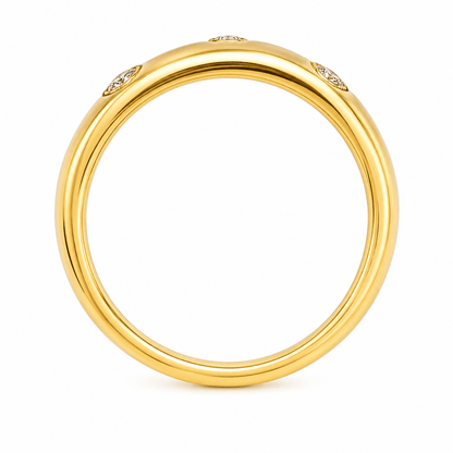 18K Yellow Gold Diamond Fashion Band