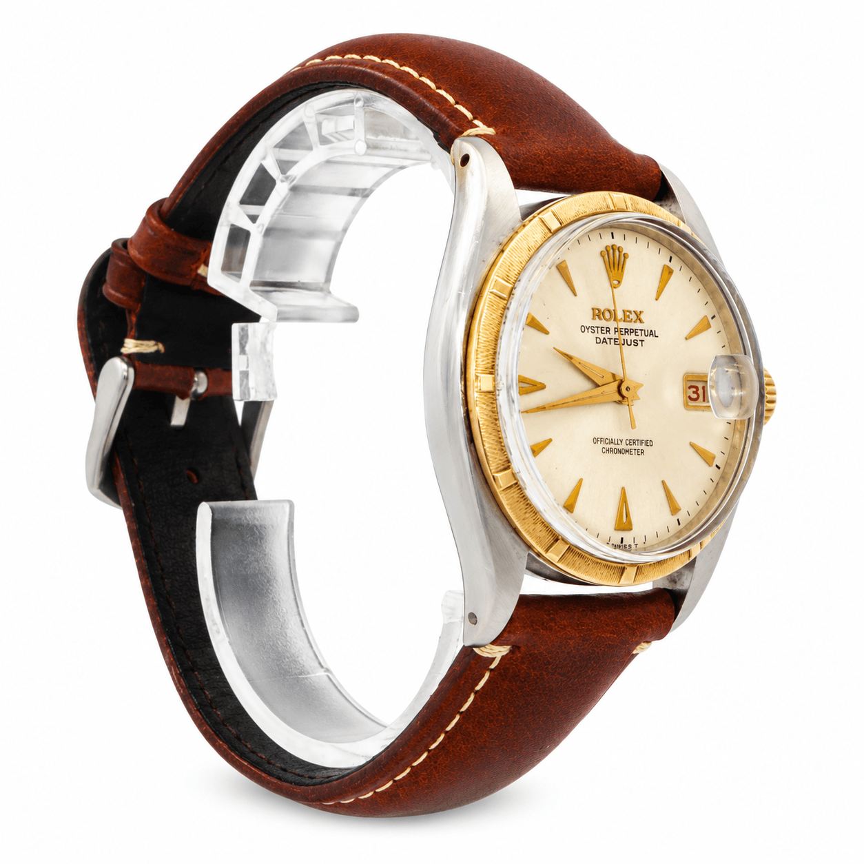 Vintage Rolex Datejust 6305 Two-Tone Watch