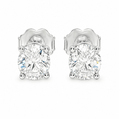 Natural Diamond Stud Earrings 