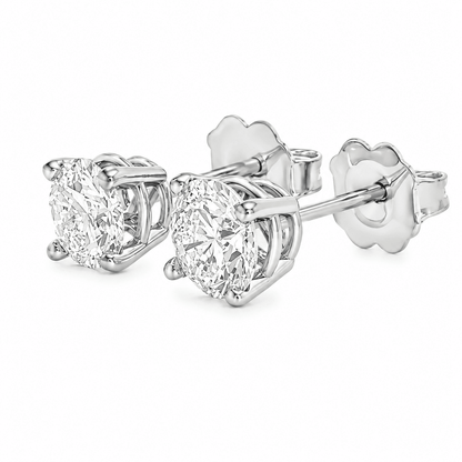 Natural Diamond Stud Earrings