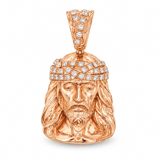 Diamond Jesus Pendant