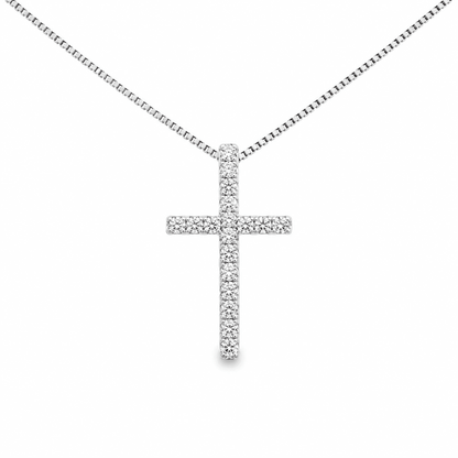 Lab-Grown Diamond Cross Pendant