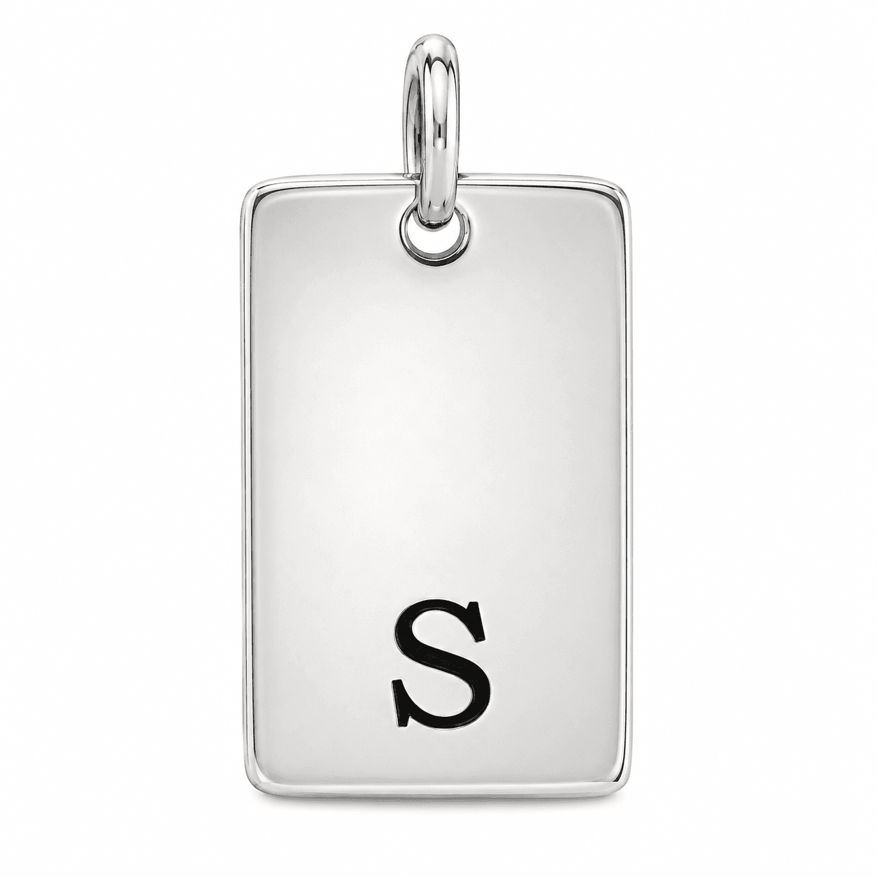 Engravable Rectangle Pendant Necklace
