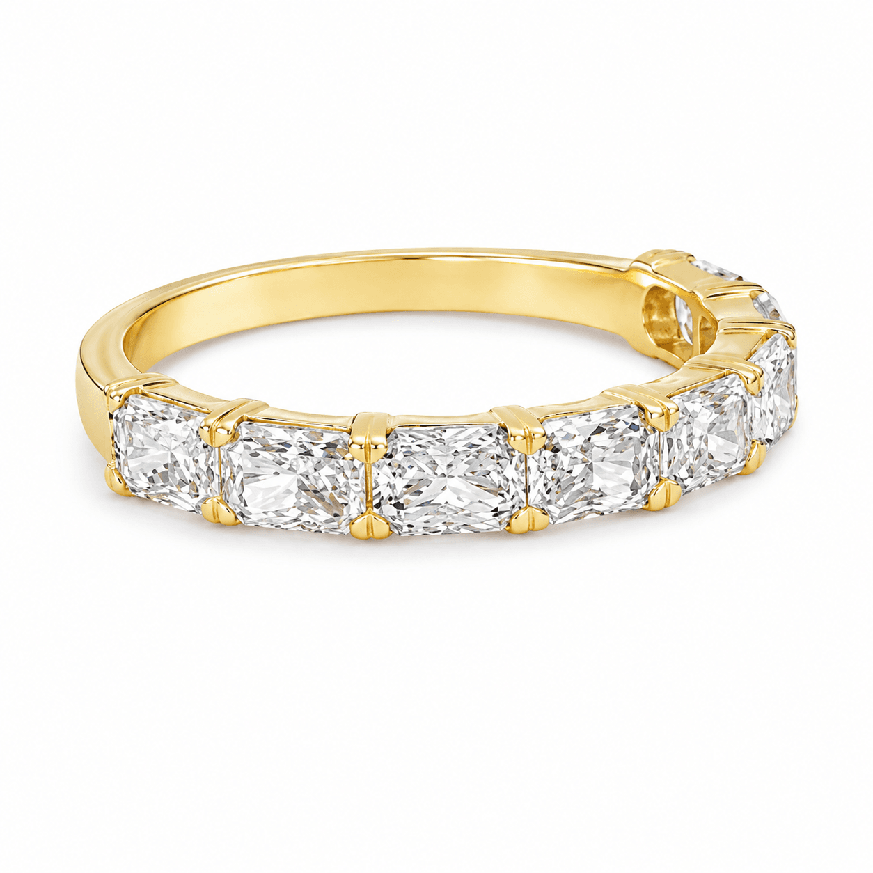 Radiant Lab-Grown Diamond Wedding Band