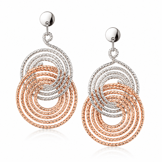 Elsa Spiral Drop Earrings