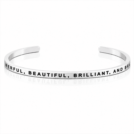 Motivational Stainless Steel Bangle