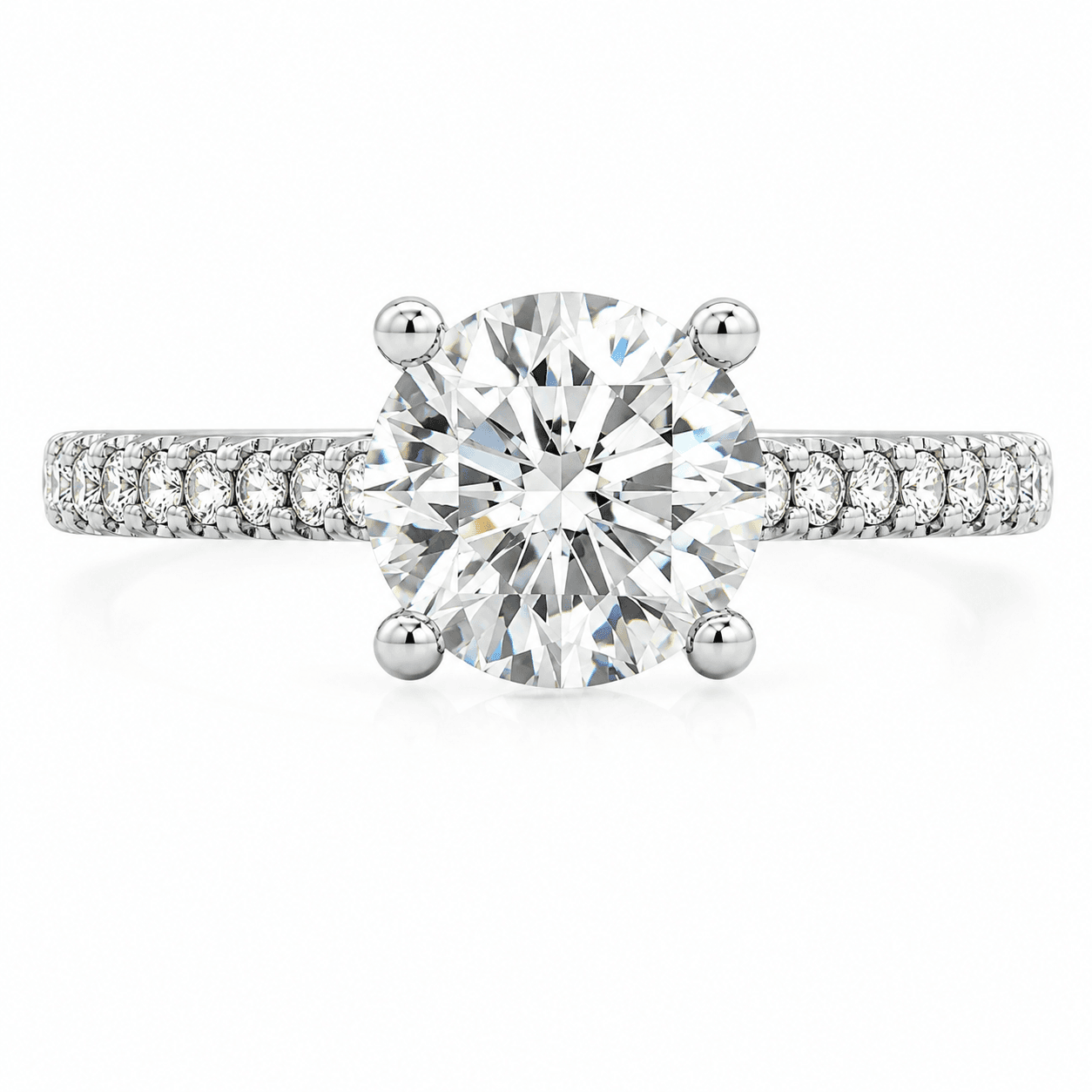 Lab-Grown Diamond Hidden Halo Engagement Ring
