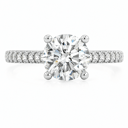 Lab-Grown Diamond Hidden Halo Engagement Ring