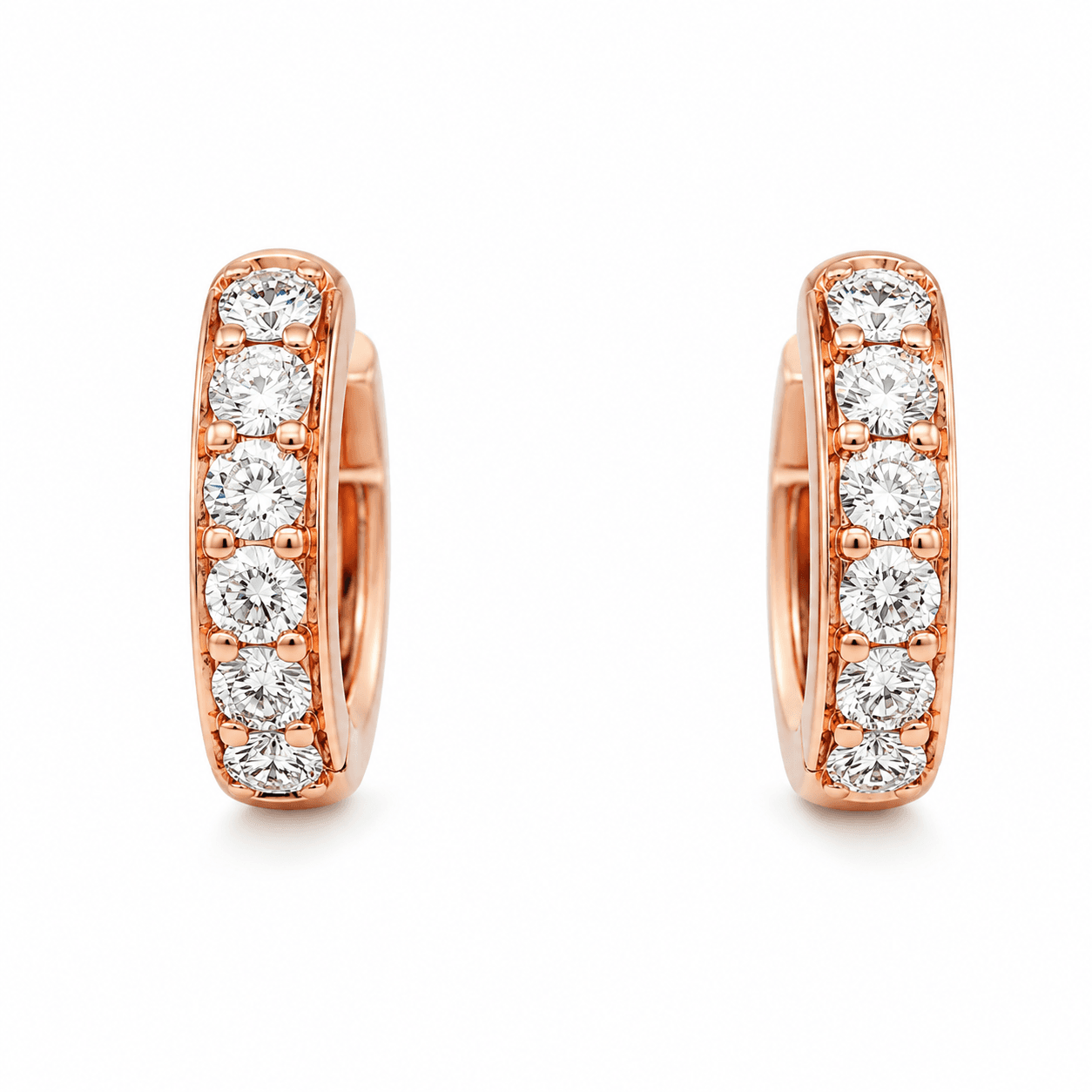 Lab Grown Diamond Huggie Earrings