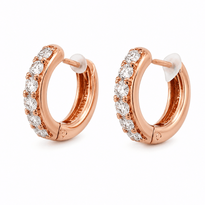 Lab Grown Diamond Huggie Earrings