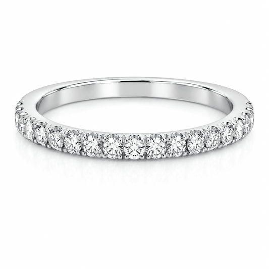 Lab Diamond Platinum Wedding Band