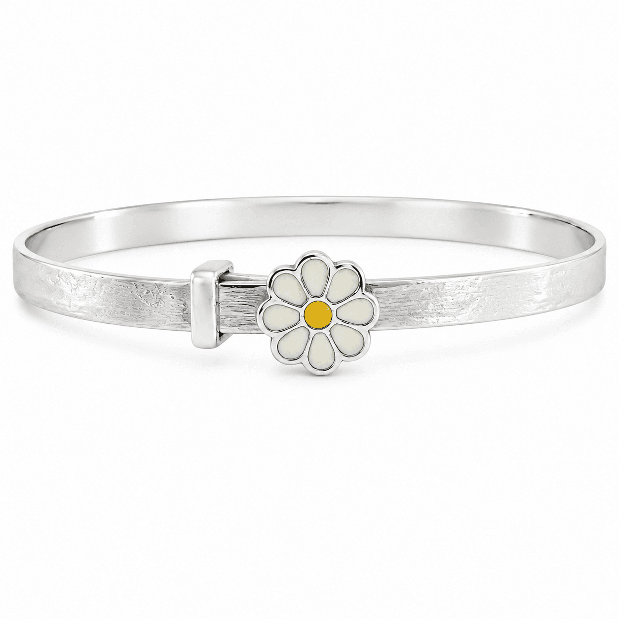 Enamel Daisy Bangle