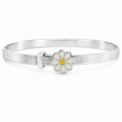 Enamel Daisy Bangle