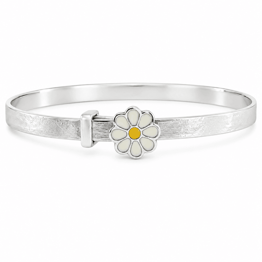 Enamel Daisy Bangle