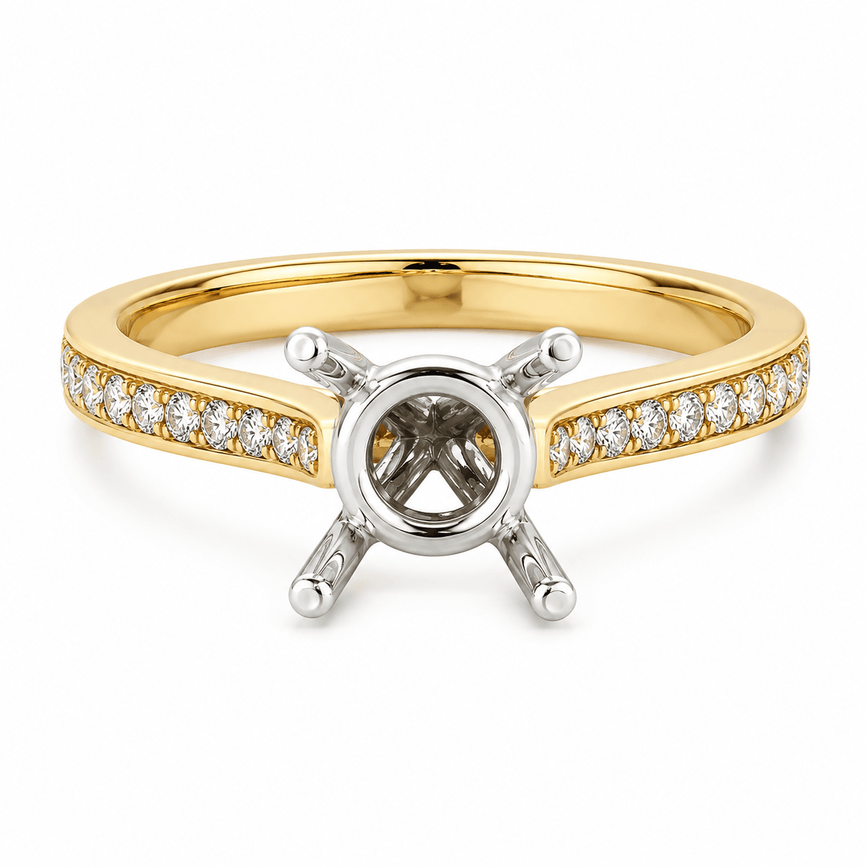 Diamond Semi-Mount Engagement Ring