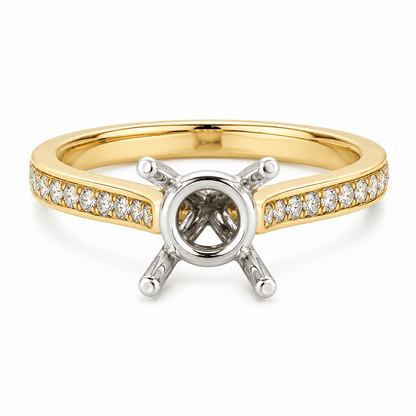 Diamond Semi-Mount Engagement Ring