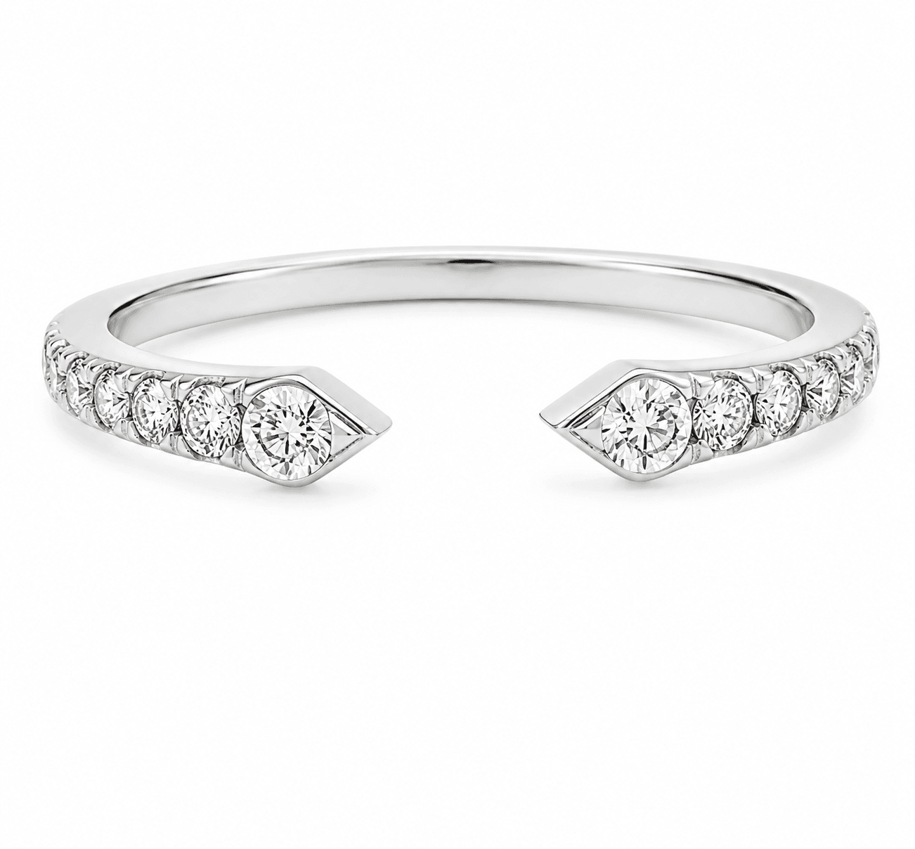 18K WG NEGATIVE SPACE DIA RING W\ 0.30 CTTW