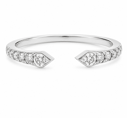 18K WG NEGATIVE SPACE DIA RING W\ 0.30 CTTW