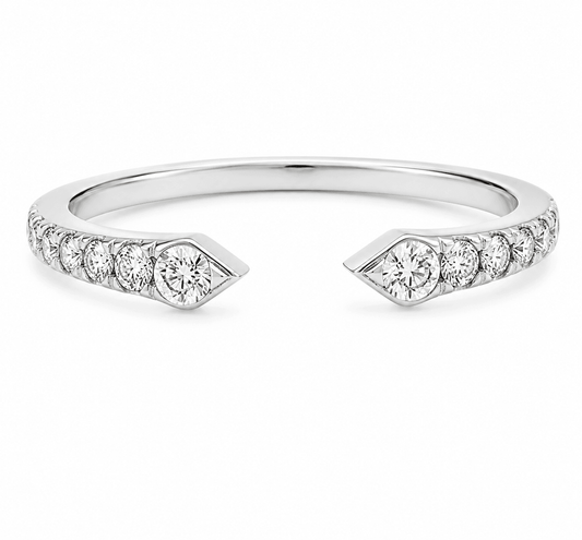 18K WG NEGATIVE SPACE DIA RING W\ 0.30 CTTW