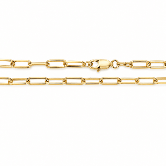 14K Yellow Gold Paperclip Chain