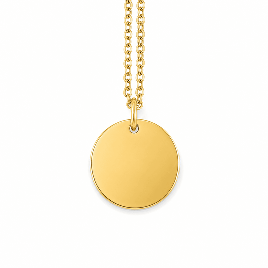Round Disc Engravable Pendant