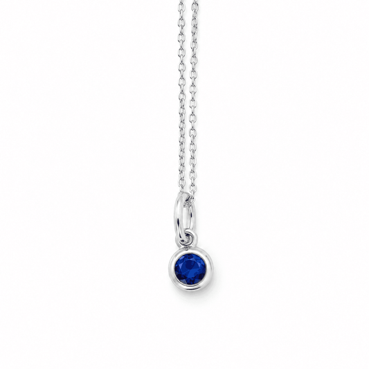 Silver September Birthstone Charm