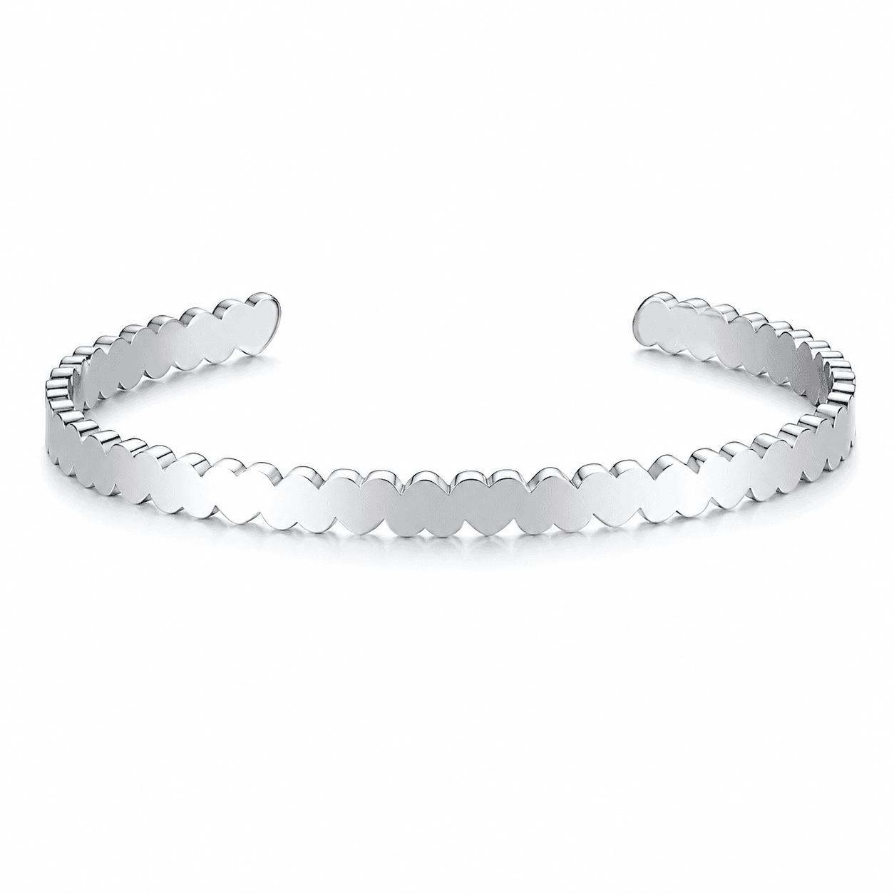 Stainless Steel ILY Heart Bangle