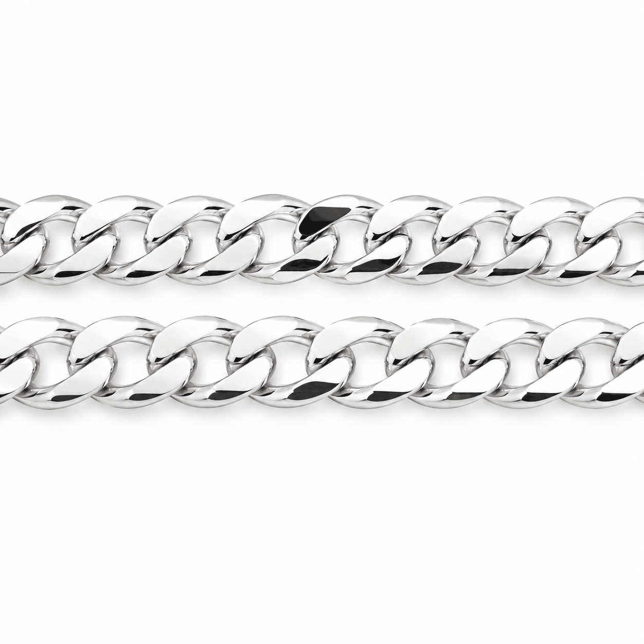Silver-Plated Curb Link Anklet