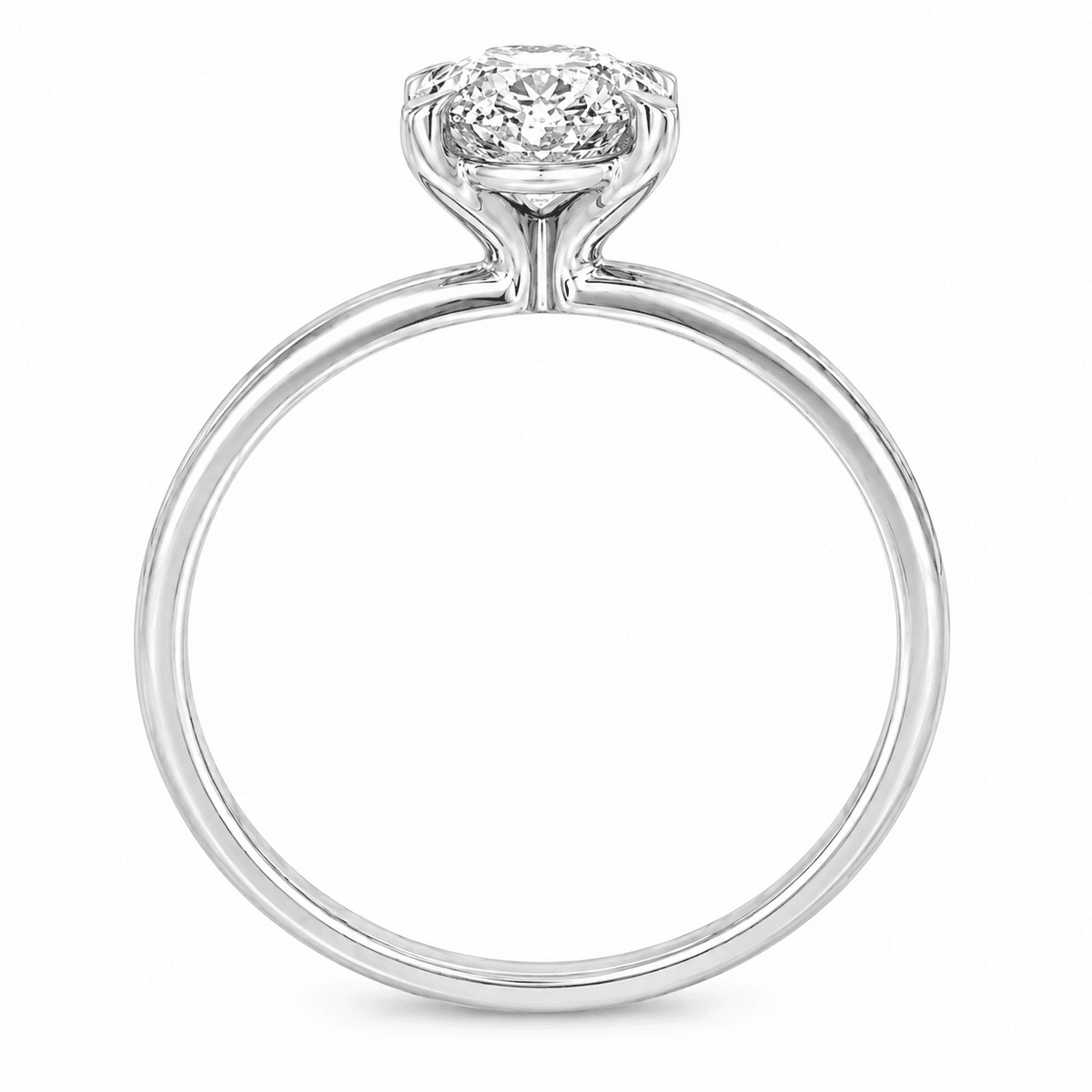 1.50 CT Oval Solitaire Engagement Ring