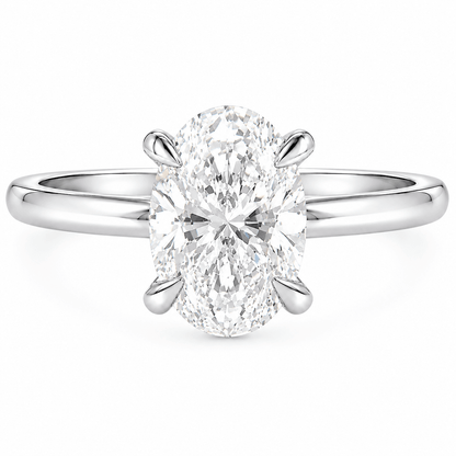 1.50 CT Oval Solitaire Engagement Ring