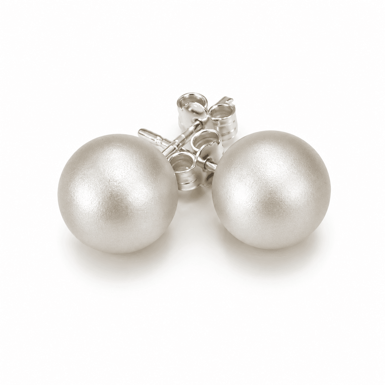 Sterling Silver Ball Stud Earrings