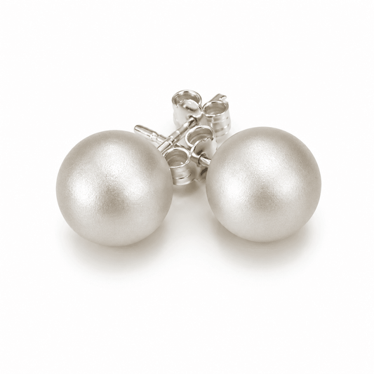Sterling Silver Ball Stud Earrings