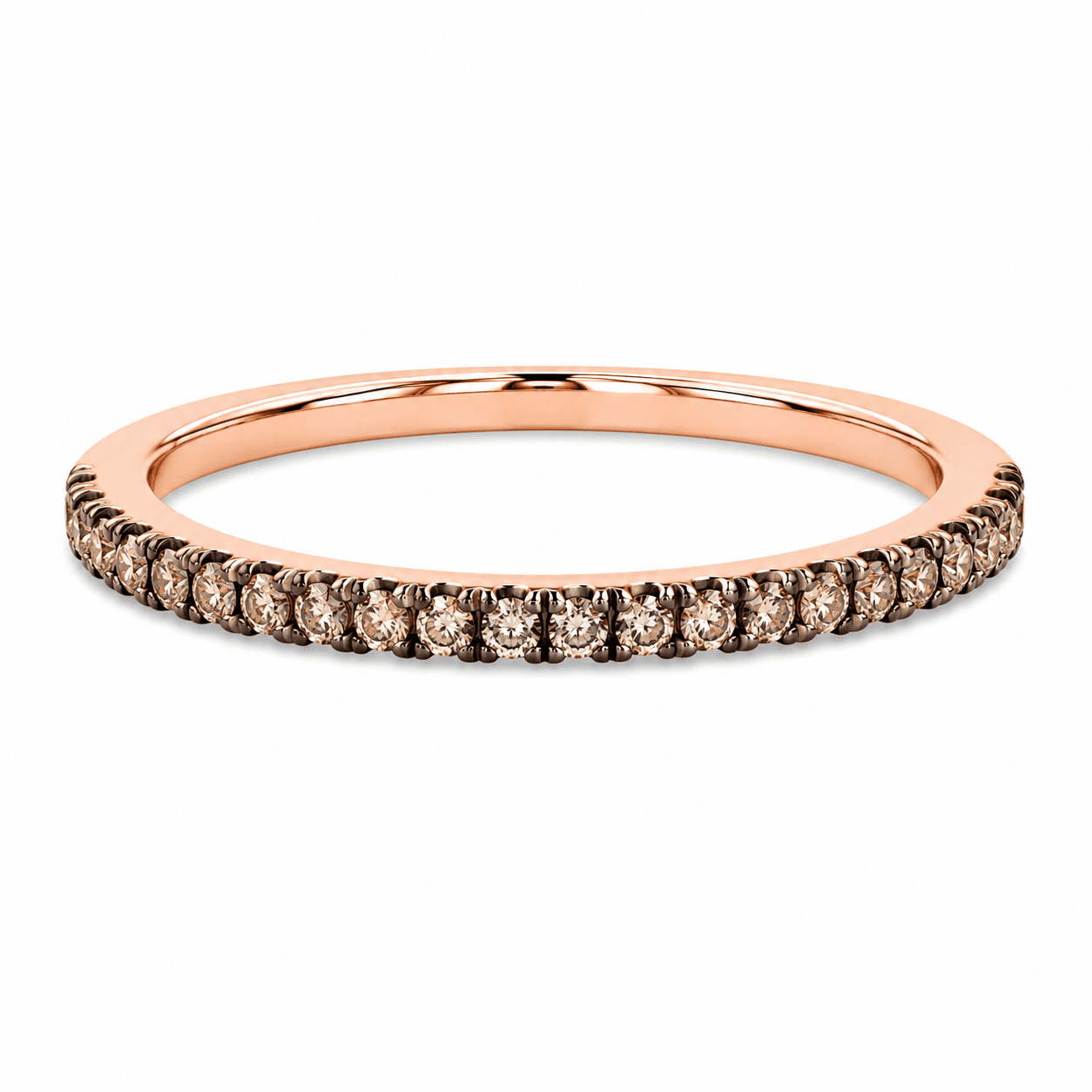 Chocolate Diamond Wedding Band