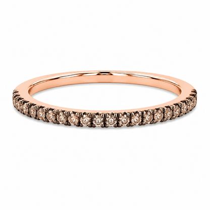Chocolate Diamond Wedding Band