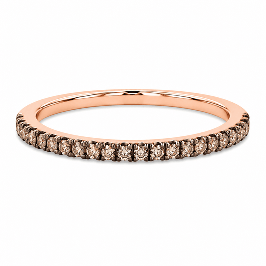 Chocolate Diamond Wedding Band