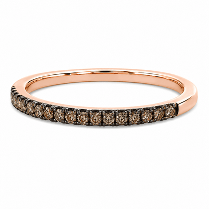 Chocolate Diamond Wedding Band