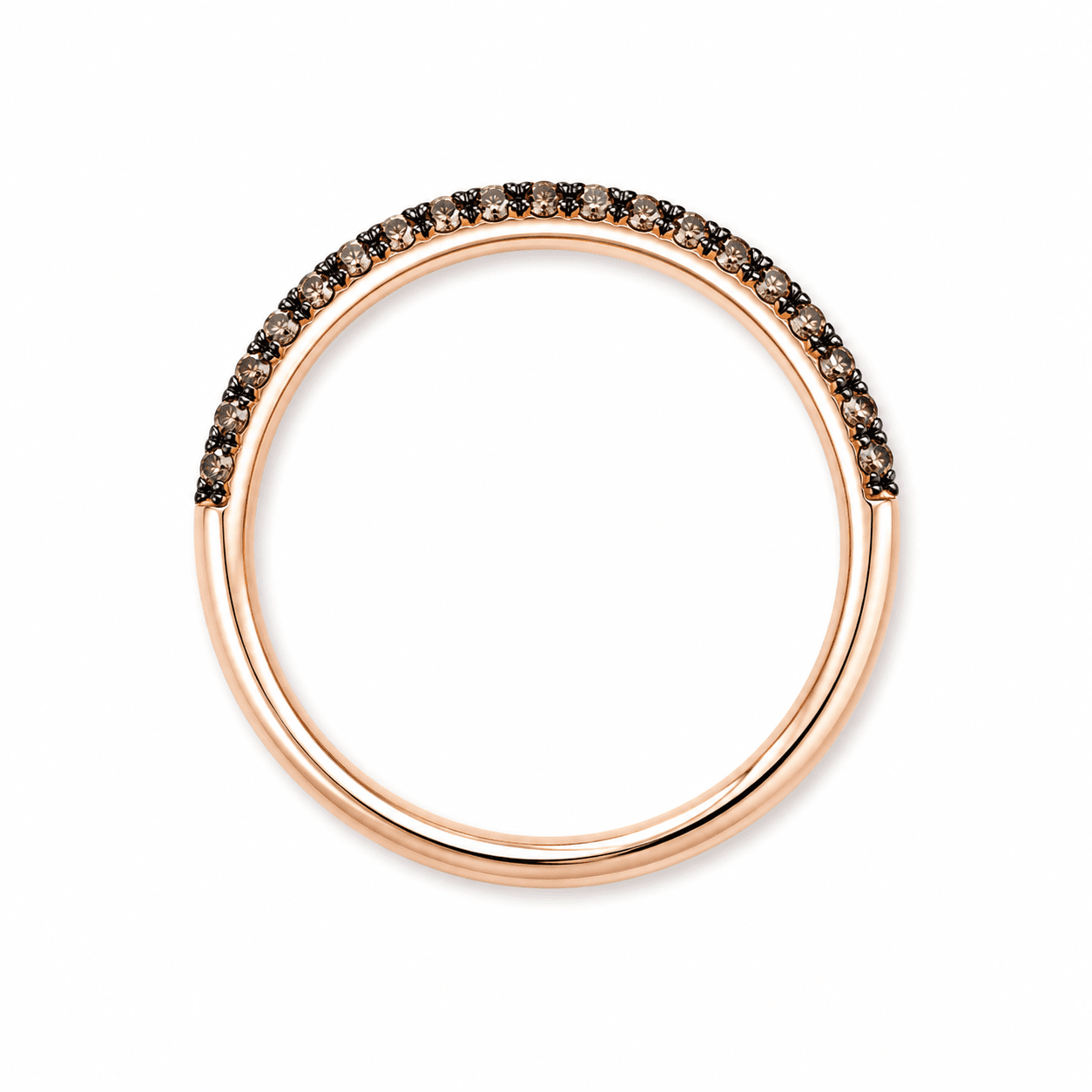 Chocolate Diamond Wedding Band