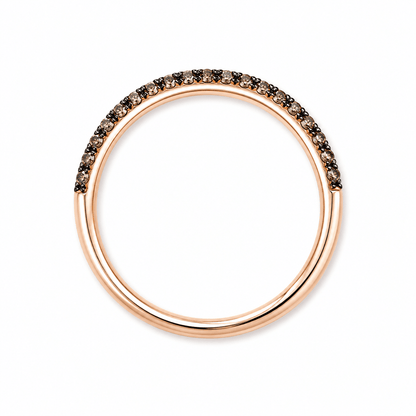 Chocolate Diamond Wedding Band