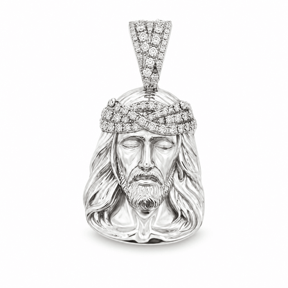 Diamond Jesus Pendant