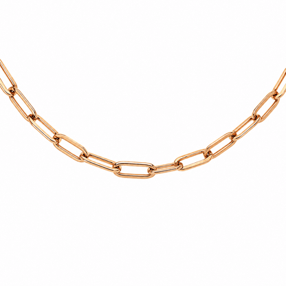 Rose Gold Paperclip Link Chain