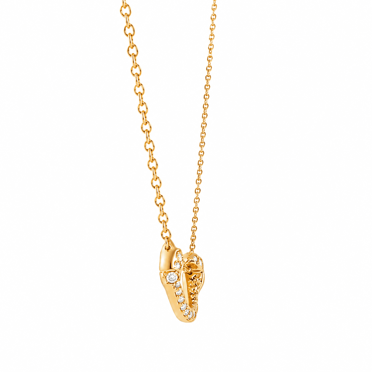 Diamond Smile Bar Necklace