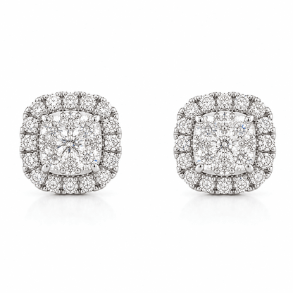 Diamond Cluster Earrings