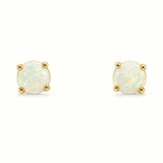 Lab Opal Stud Earrings
