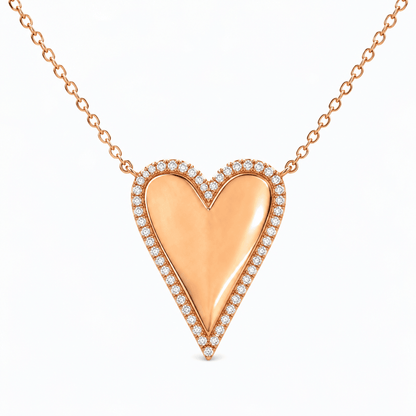Diamond Heart Pendant Necklace