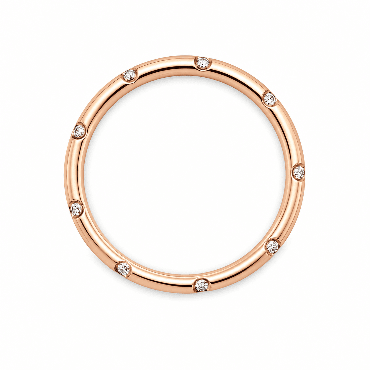 14K  YG DIA ETERNITY BAND 0.25TCW
