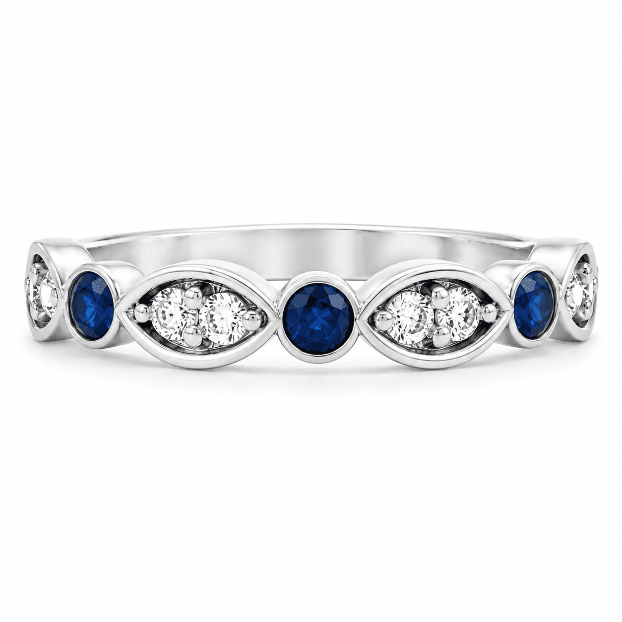 Sapphire and Diamond Fashion Ring