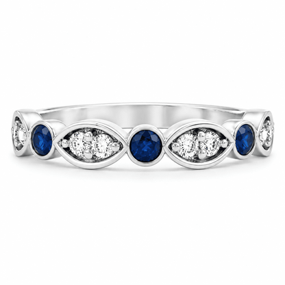 Sapphire and Diamond Fashion Ring