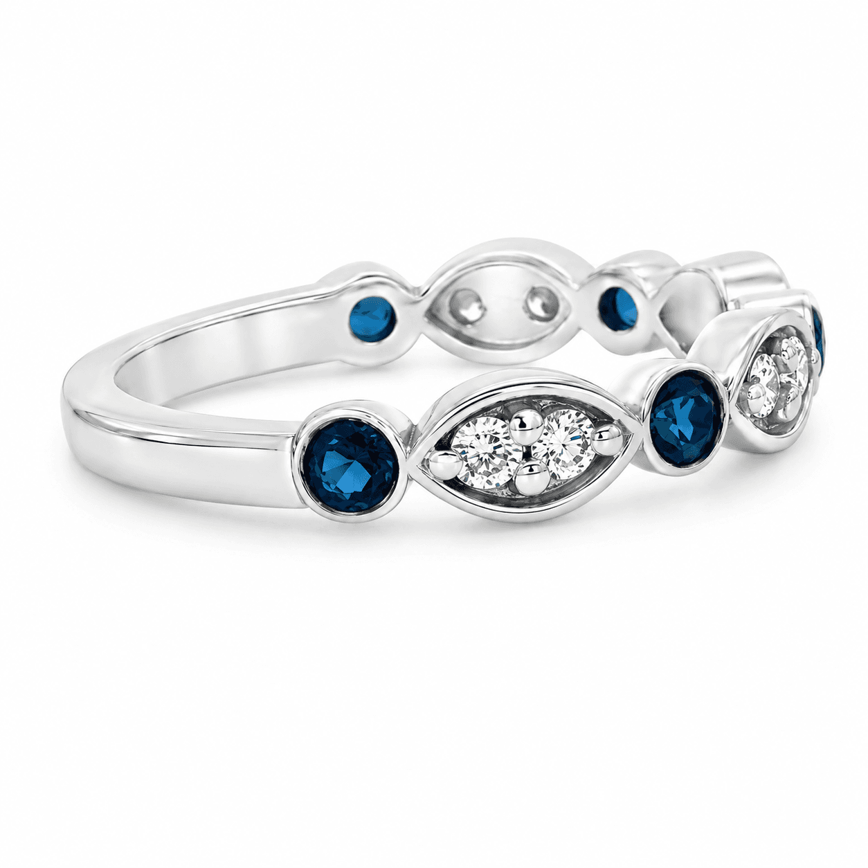 Sapphire and Diamond Fashion Ring