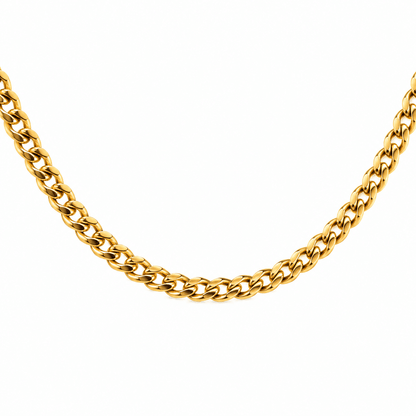 10K Yellow Gold Miami Cuban Chain